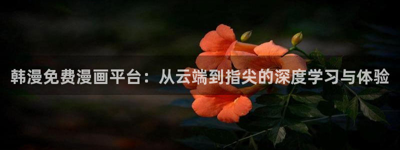 韩漫漫画主页：韩漫免费漫画平台：从云端到指尖的深度学习与体验