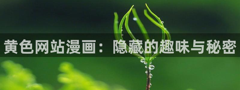 韩漫漫画入口免费在线观看：黄色网站漫画：隐藏的趣味与秘密